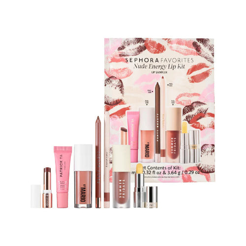 SEPHORA FAVORITES NUDE ENERGY LIP KIT 7PZAS