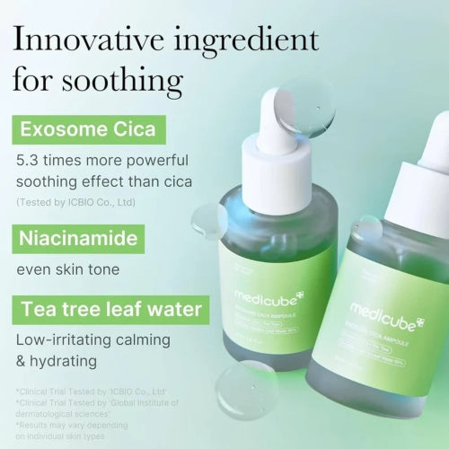 SERUM EXOSOME CICA CALMING 30ML - MEDICUBE - Adrissa Beauty - Cuidado de la piel