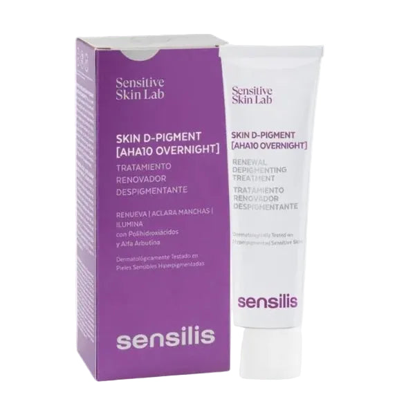 SERUM SKIN D PIGMENT AHA10 OVERNIGHT RENOVADOR 30ML - SENSILIS - Adrissa Beauty - Cuidado de la piel