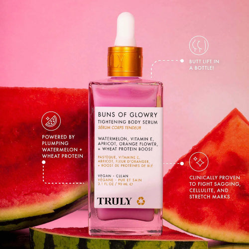SERUM TIHGHTEN GLOW BUTT WATERMELON 90ML - TRULY - Adrissa Beauty - Cuidado de la piel
