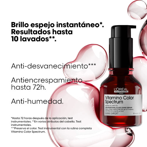 SERUM VITAMINO COLOR SPECTRUM GLASS SHINE 50ML - LOREAL PROFESSIONNEL - Adrissa Beauty - Cuidado capilar