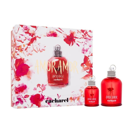 SET AMOR AMOR EDT 2PZAS 100ML D - CACHAREL - Adrissa Beauty - Perfumes y colonias