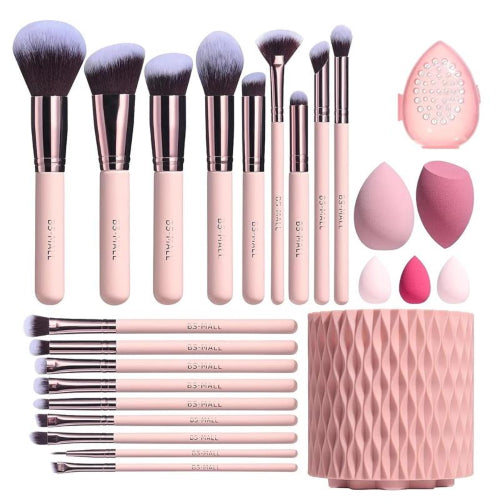 SET BROCHAS ROSA 18PZAS + CASE