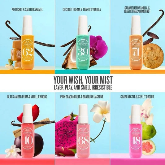 SET CHEIROSA ALL THE WAY 6PZAS 30ML - SOL DE JANEIRO - Adrissa Beauty - Perfumes y colonias