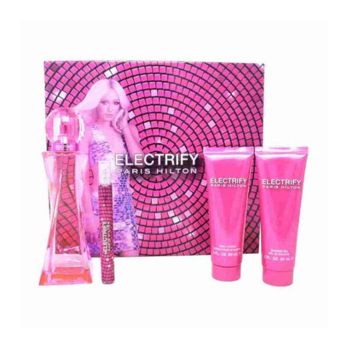 SET ELECTRIFY 4PZAS 100ML D - PARIS HILTON - Adrissa Beauty - Perfumes y colonias