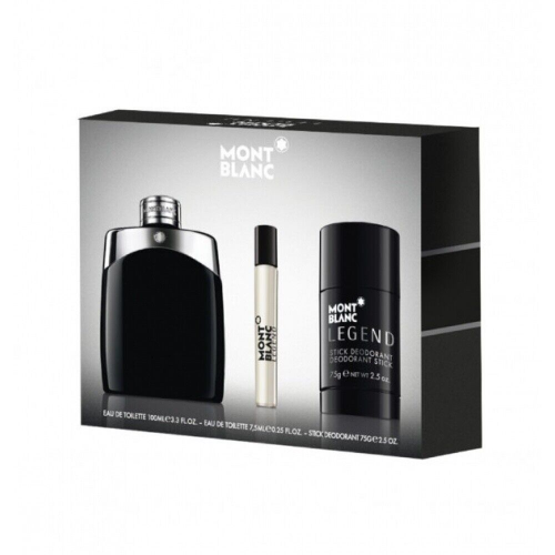 SET LEGEND 100ML 3PZAS C - MONT BLANC - Adrissa Beauty - Perfumes y colonias