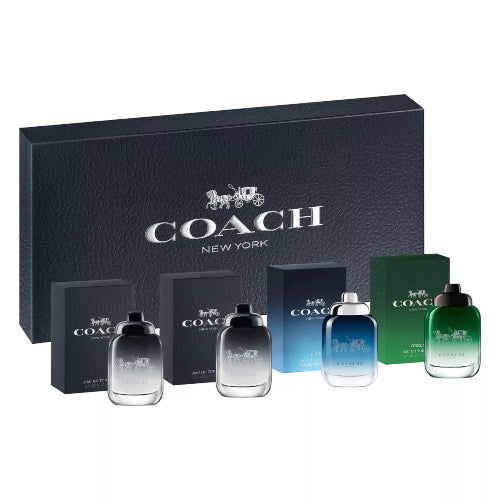 SET MINI COACH NEW YORK 4 X 4.5ML C - COACH - Adrissa Beauty - Perfumes y colonias