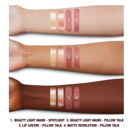 SET PILLOW TALK LIP AND CHEEK SECRETS 4PZAS