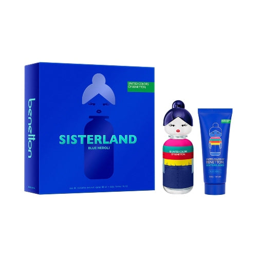 SET SISTERLAND BLUE NEROLI 2PZAS 80ML D - BENETTON - Adrissa Beauty - Perfumes y colonias
