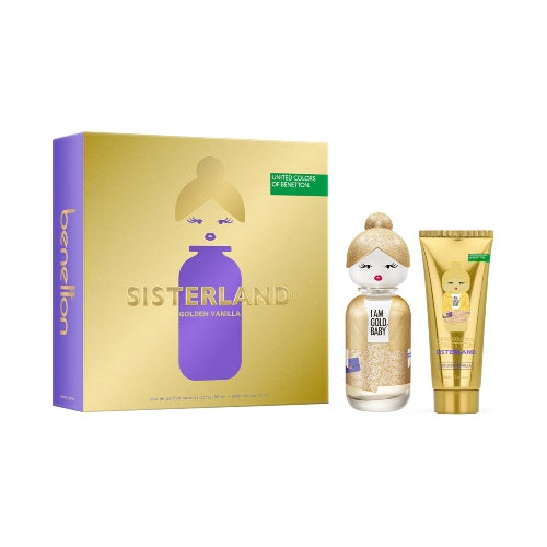 SET SISTERLAND GOLDEN VANILLA 2PZAS 80ML D - BENETTON - Adrissa Beauty - Perfumes y colonias
