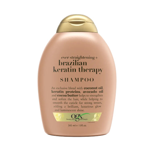 SHAMPOO BRAZILIAN KERATIN THERAPY 385ML - OGX - Adrissa Beauty - Cuidado capilar