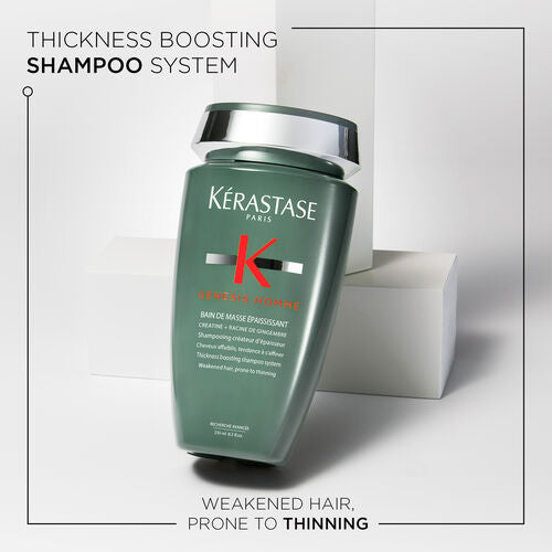 SHAMPOO GENESIS HOMME CREATINE 250ML - KERASTASE - Adrissa Beauty - Cuidado capilar