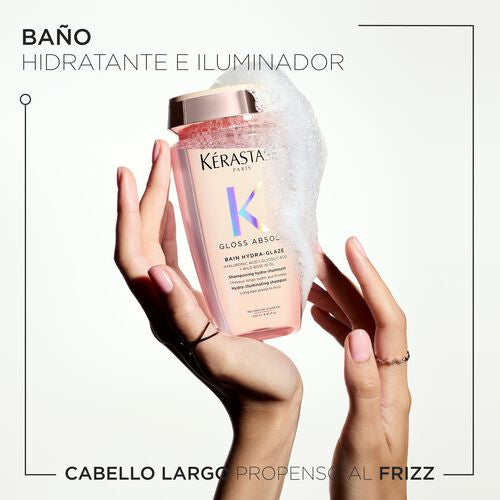 SHAMPOO GLOSS ABSOLU BAIN HYDRA GLAZE 250ML - KERASTASE - Adrissa Beauty - Cuidado capilar