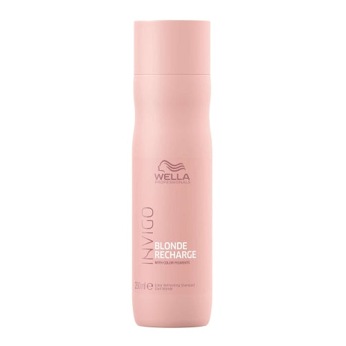 SHAMPOO INVIGO BLONDE RECHARGE 250ML - WELLA - Adrissa Beauty - Cuidado capilar