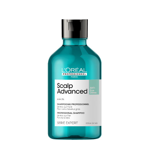 SHAMPOO SCALP ADVANCED AHA3 ANTIGRAS 300ML - LOREAL PROFESSIONNEL - Adrissa Beauty - Cuidado capilar