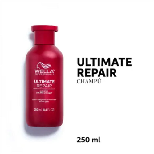 SHAMPOO ULTIMATE REPAIR STEP 1 250ML - WELLA - Adrissa Beauty - Cuidado capilar