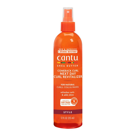 SPRAY SHEA BUTTER NEXT DAY CURLS 355ML - CANTU - Adrissa Beauty - Cuidado capilar