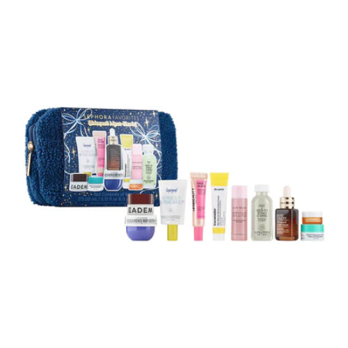 ESTUCHE SKINCARE MUST HAVES 10PZAS AZUL - SEPHORA - Adrissa Beauty - Cuidado de la piel