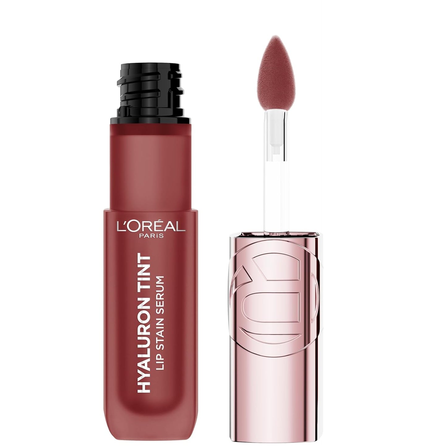 TINTA LIP STAIN SERUM HYALURON 521 BORDEAUX PLEASE - LOREAL - Adrissa Beauty - Maquillaje