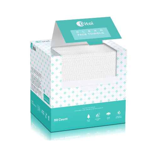 TOALLITA LIMPIEZA FACIAL CLEAN FACE XL 50PZAS - DITOI - Adrissa Beauty - Cuidado de la piel