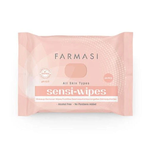 TOALLITAS DESMAQUILLANTES SENSI WIPES 20PZAS