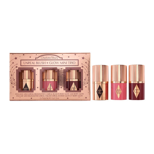 TRIO UNREAL BLUSH GLOW - CHARLOTTE TILBURY - Adrissa Beauty - Maquillaje
