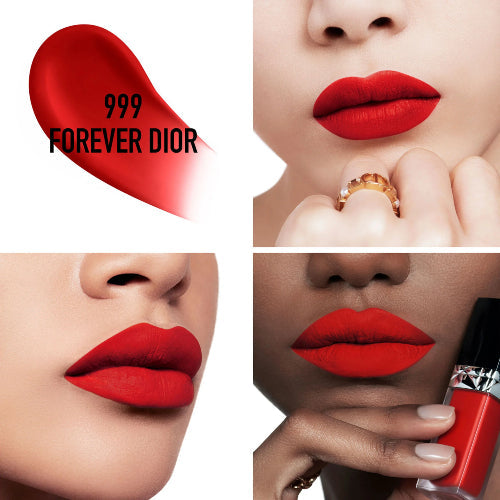 LABIAL ROUGE FOREVER LIQUID 999 FOREVER DIOR - DIOR - Adrissa Beauty - Maquillaje