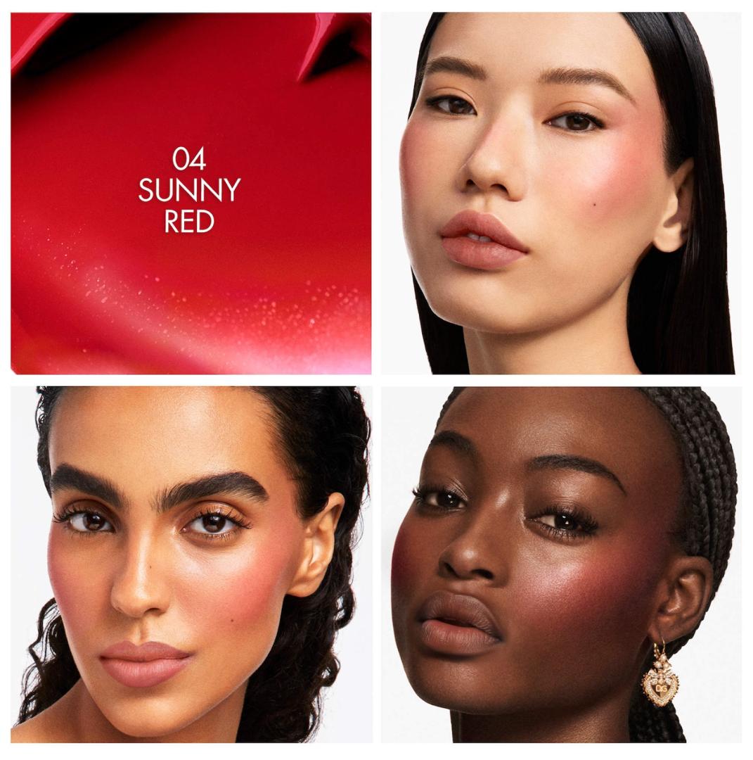 RUBOR CHERRY GLAZE BAR 24H GLOW 04 SUNNY RED - DOLCE GABBANA - Adrissa Beauty - Maquillaje