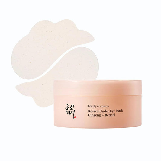 PADS CONTORNO OJOS REVIVE UNDER EYE GINGSENG RETINAL 60UNDS - BEAUTY OF JOSEON - Adrissa Beauty - Cuidado de la piel