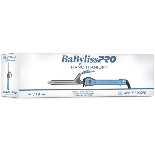RIZADORA 3/4 PULGADAS NANO TITANIUM - BABYLISS - Adrissa Beauty - Electrónica