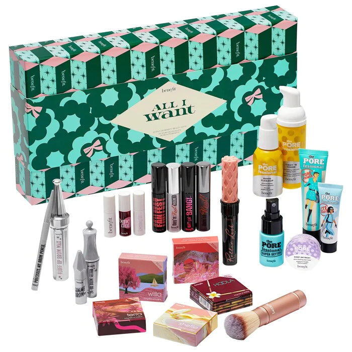 CALENDARIO ADVIENTO ALL I WANT 24PZAS - BENEFIT - Adrissa Beauty - 