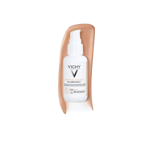 PROTECTOR SOLAR CAPITAL SOLEIL UV AGE DAILY C/COLOR SPF50 40ML - VICHY - Adrissa Beauty - Protector solar