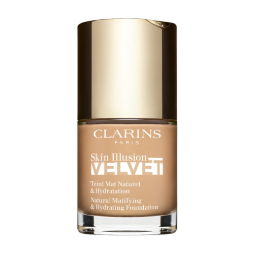 BASE SKIN ILLUSION VELVET 107C 30ML - CLARINS - Adrissa Beauty - Maquillaje
