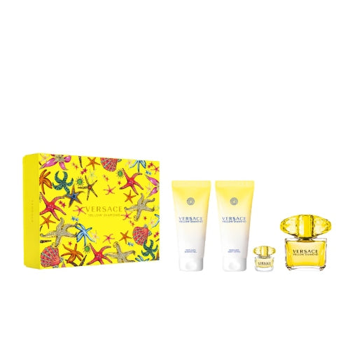 SET YELLOW DIAMOND 4PZAS 90ML D - VERSACE - Adrissa Beauty - Perfumes y colonias