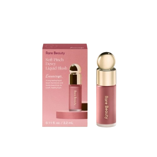 MINI RUBOR DEWY LIQUID ENCOURAGE 3.2ML - RARE BEAUTY - Adrissa Beauty - Maquillaje de rostro