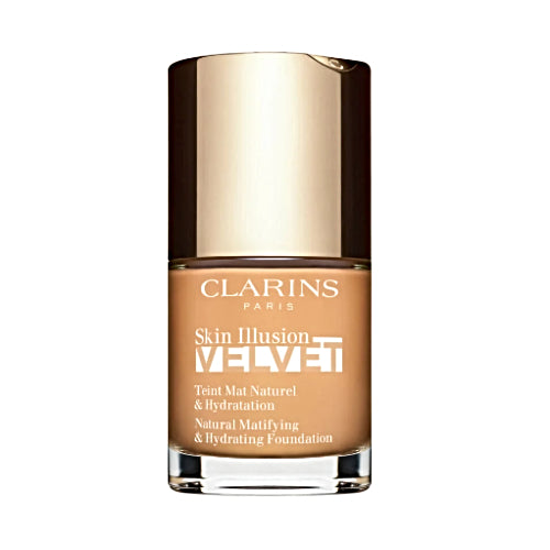 BASE SKIN ILLUSION VELVET 112.5W 30ML - CLARINS - Adrissa Beauty - Maquillaje de rostro