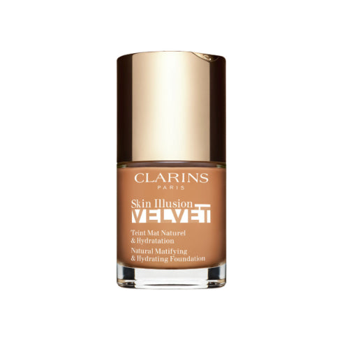 BASE SKIN ILLUSION VELVET 113C 30ML - CLARINS - Adrissa Beauty - Maquillaje