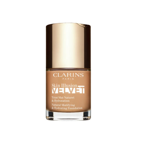 BASE SKIN ILLUSION VELVET 111N 30ML - CLARINS - Adrissa Beauty - Maquillaje