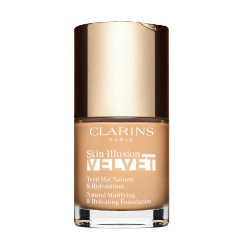 BASE SKIN ILLUSION VELVET 106N 30ML - CLARINS - Adrissa Beauty - Maquillaje