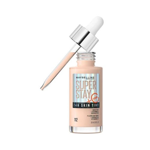 BASE SUPERSTAY SKIN TINT 24H 112 - MAYBELLINE - Adrissa Beauty - Maquillaje