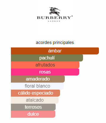 Burberry shop perfume notas