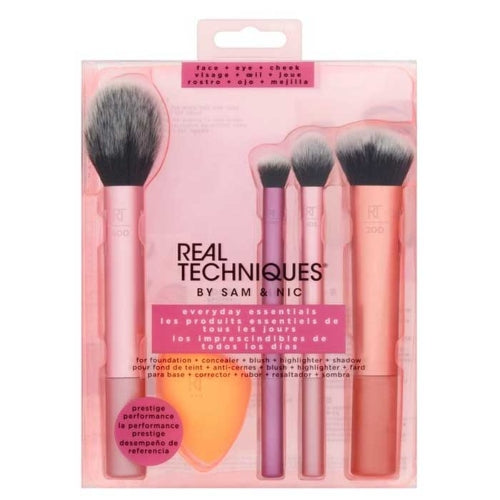 SET BROCHAS ESSENTIAL 5PZAS - REAL TECHNIQUES - Adrissa Beauty - Maquillaje