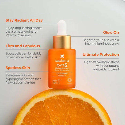 VITAMINA C-VIT 5 GLOWING SERUM 30ML - SESDERMA - Adrissa Beauty - Cuidado de la piel