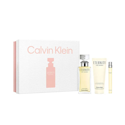 SET ETERNITY 100ML EDP 3PZAS D - CALVIN KLEIN - Adrissa Beauty - 