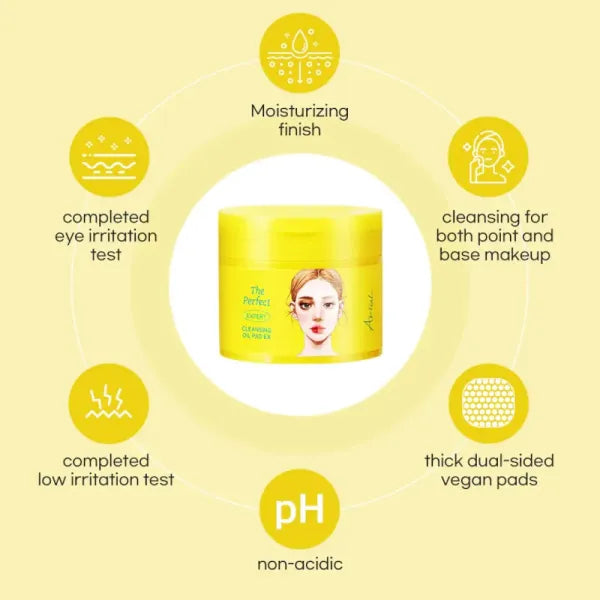 DESMAQUILLANTE PADS STRESS RELIEVING 60PZAS - ARIUL - Adrissa Beauty - Cuidado de la piel