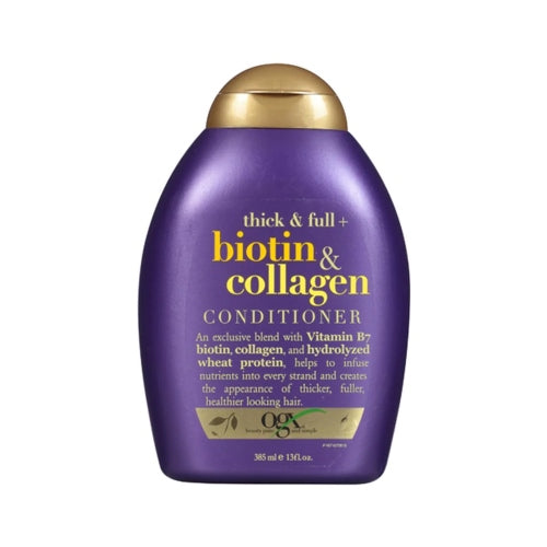 ACONDICIONADOR BIOTIN THICK & FULL 385ML - OGX - Adrissa Beauty - Cuidado capilar