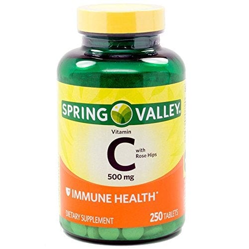 VITAMINA C 250 TABLETAS 500 MG - SPRING VALLEY - Adrissa Beauty - Medicinas y medicamentos