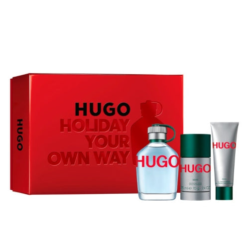 SET HUGO MAN HOLIDAY 3PZAS 125ML C - HUGO BOSS - Adrissa Beauty - 