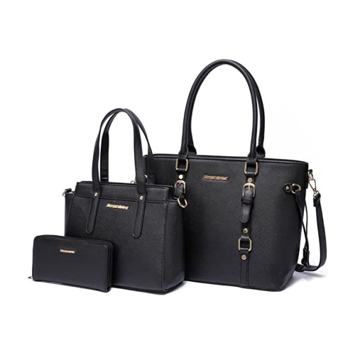 SET CARTERA NEGRA 3PZAS - MONTANAWEST - Adrissa Beauty - 