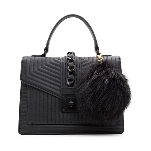 CARTERA NEGRA CON POM PON JERILINI - ALDO - Adrissa Beauty - 